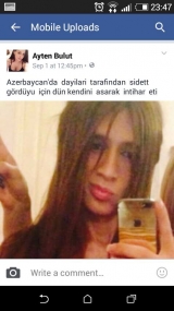 Next hate crime in Azerbaijan - transvestite person did suicide
