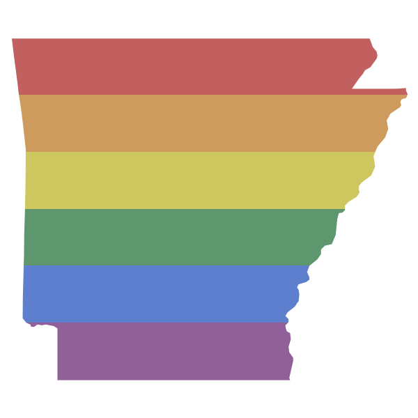 LGBT Arkansas Flag