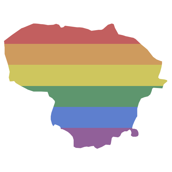 LGBT Lithuania Flag
