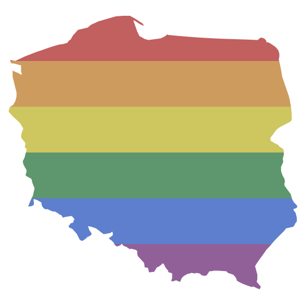 LGBT Poland Flag