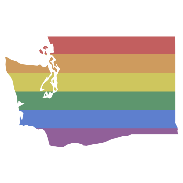 LGBT Washington Flag
