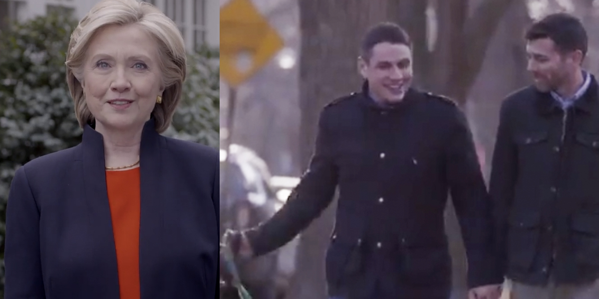 Hillary Clinton launches Presidential campaign with video featuring gay couple