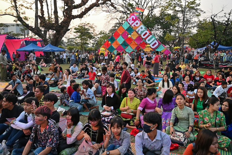 Myanmar's first LGBT pride boat parade