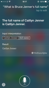 Siri is correcting anyone who uses Caitlyn Jenner’s old name