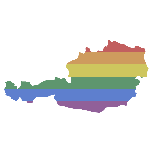 LGBT Austria Flag