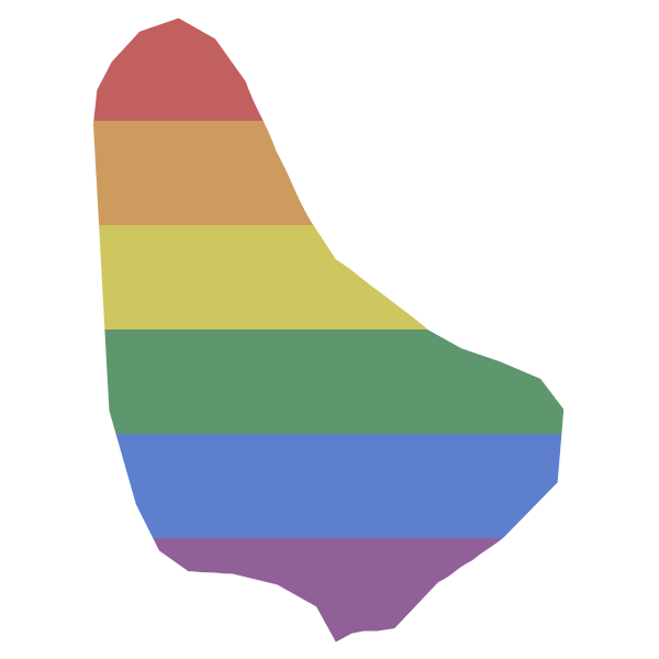 LGBT Barbados Flag
