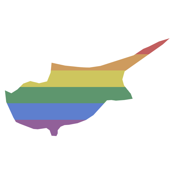 LGBT Cyprus Flag
