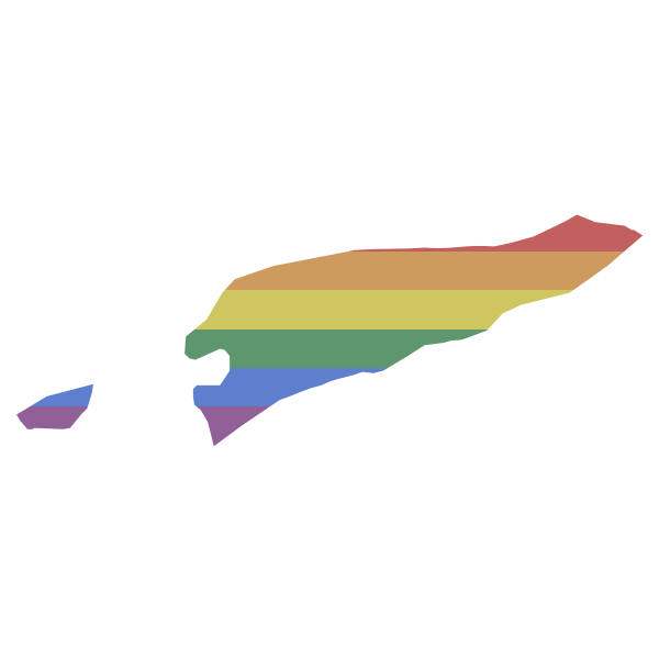 LGBT Timor-Leste Flag