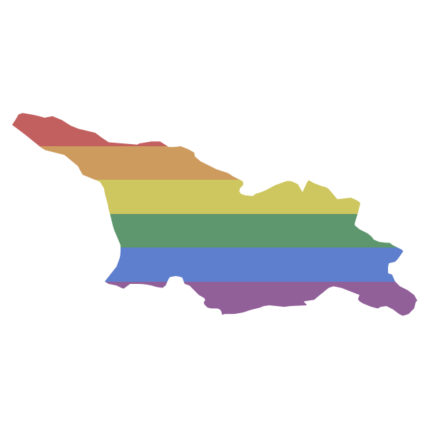LGBT Georgia Flag