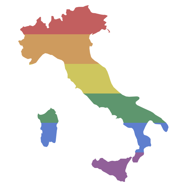 LGBT Italy Flag