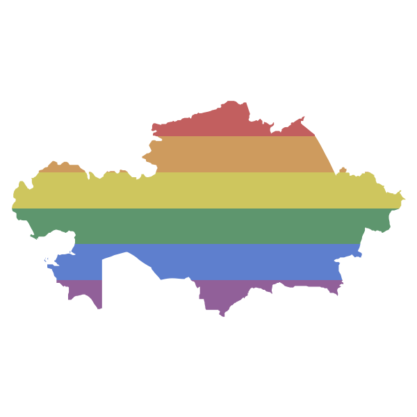 LGBT Kazakhstan Flag