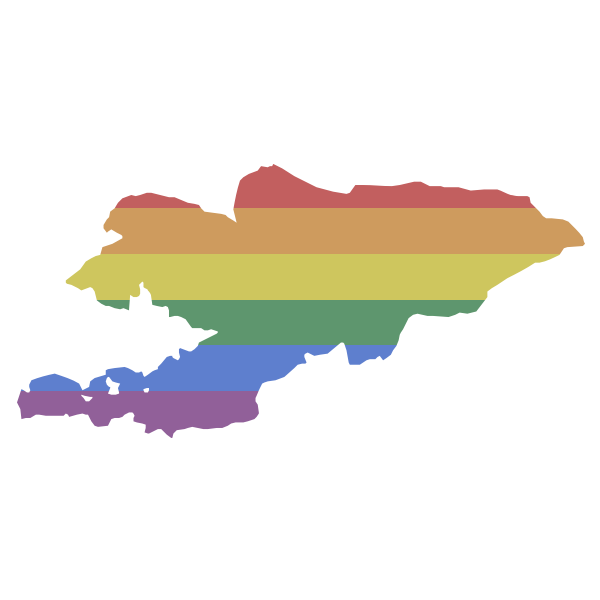LGBT Kyrgyzstan Flag