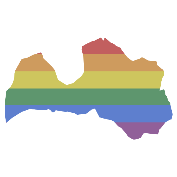 LGBT Latvia Flag