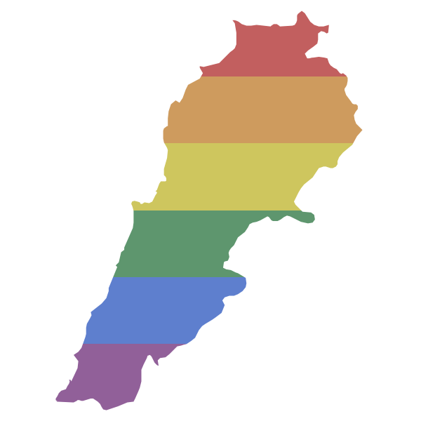 LGBT Lebanon Flag