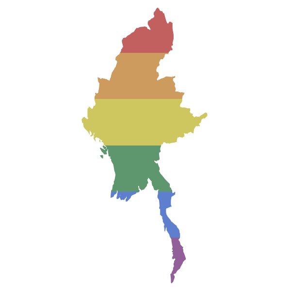 LGBT Myanmar Flag