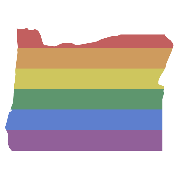 LGBT Oregon Flag