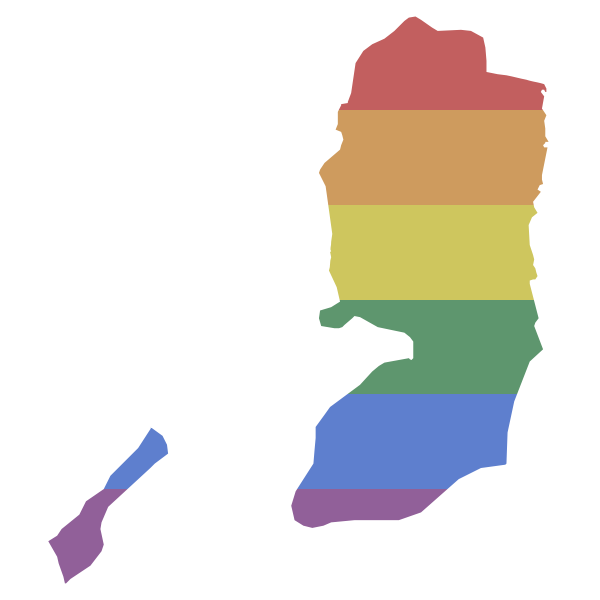 LGBT Palestine Flag
