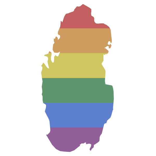 LGBT Qatar Flag