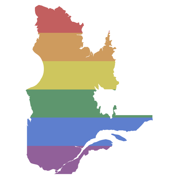 LGBT Quebec Flag
