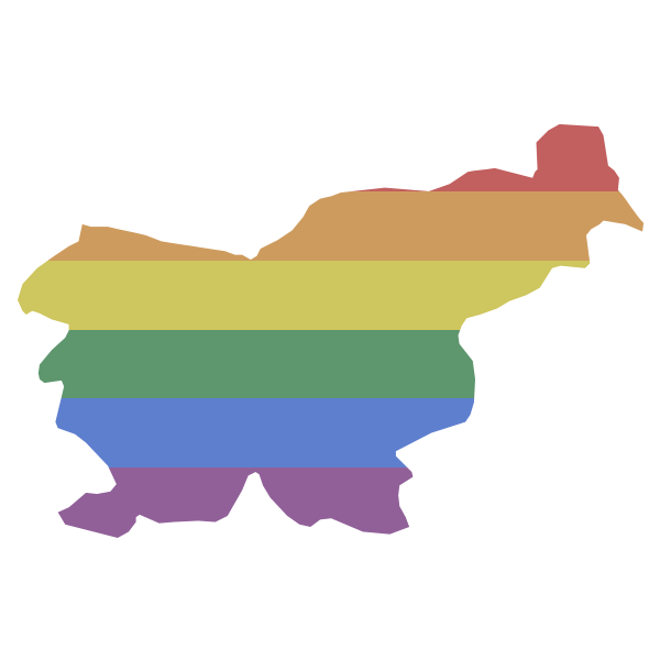 LGBT Slovenia Flag