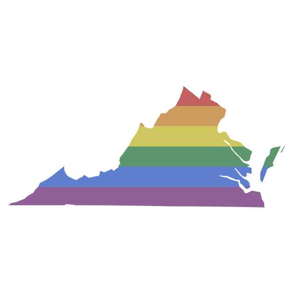 LGBT Virginia Flag